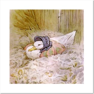 Jemima Puddle-Duck Hatching Her Eggs by Beatrix Potter Posters and Art